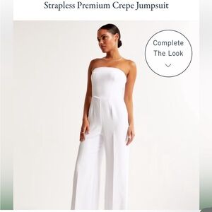 Strapless Premium Crepe Jumpsuit medium tall